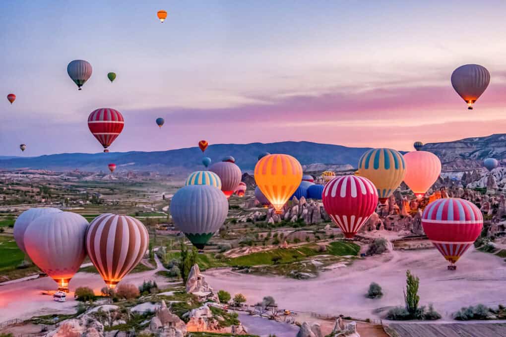 hot air balloons cappadocia turkey