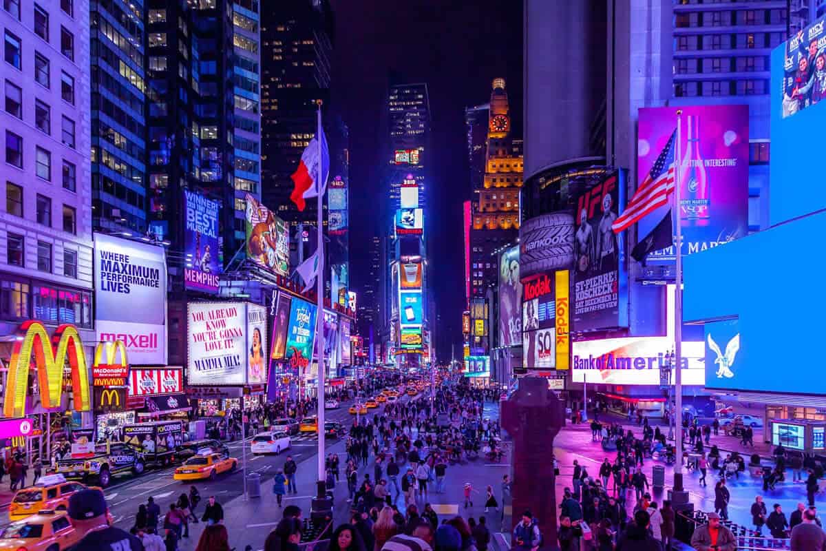 new york times square at night 001