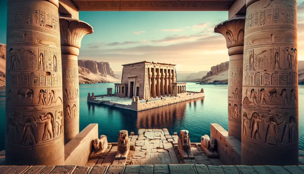 the philae temple complex agilkia island